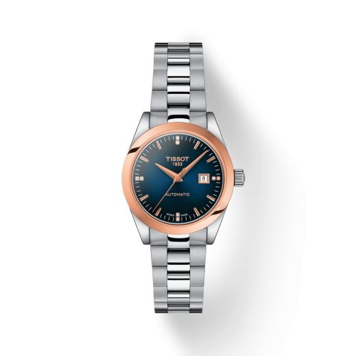 Tissot T-My Automatic Stainless Steel - Red Gold / Blue